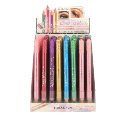 LN05009B LÁPIS DE GLITTER LUA E NEVE BX/ 48 UN
