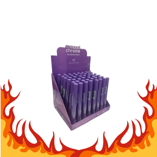 JS02031 - COLECAO MOOD CHROME DELINEADOR PRETO BX/ 48 UN