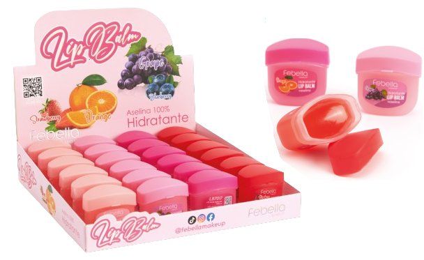 LB7017 LIP BALM VASELINA FEBELLA BX/ 24 UN