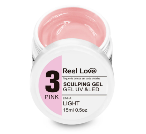 XD-GEL-15 - GEL SCULPTING UVELED REAL LOVE 15ML -  COR 3