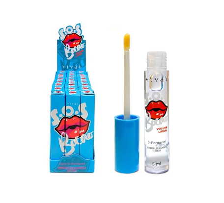 3025.1.1 BRILHO LABIAL SOS BOCAO INCOLOR VIVAI BX/ 24UN