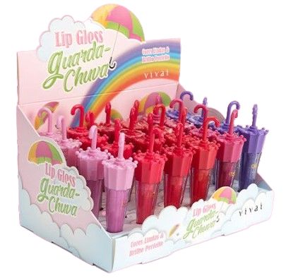 3051.1.1 LIP GLOSS - GUARDA CHUVA BX/24 UN