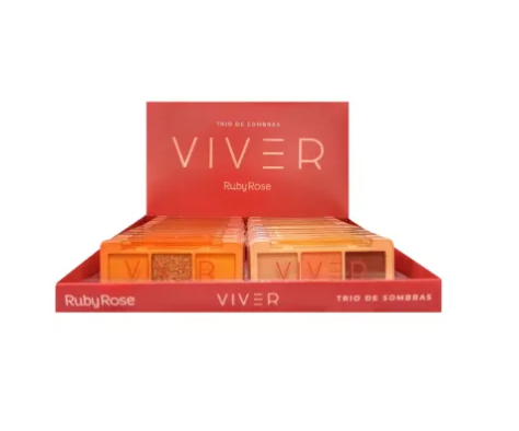 HB-F528-S G2 TRIO DE SOMBRAS CINTILANTE VIVER BX/ 24 UN
