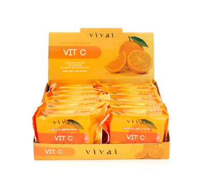 5057.1.1 LENCO DE LIMPEZA FACIAL VIT C BX/12 UN