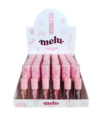 RR-8235 GLOSS LABIAL MELU RUBY ROSE BX/ 36UN