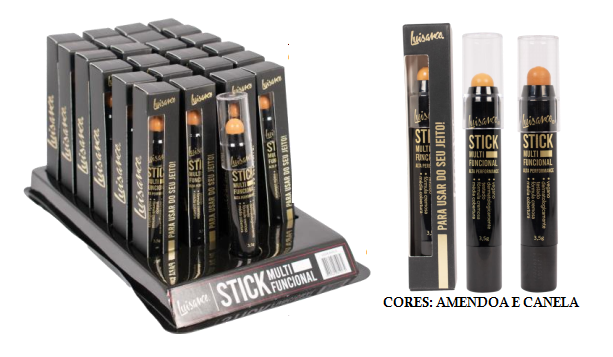 L5238 (C5 E C9) - STICK MULTIFUNCIONAL - AMENDOA E CANELA BX/24 UN