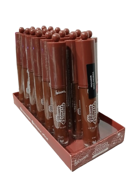 L3269 MAUVE CHOCOLATE LIP GLOSS BX/18 UN 