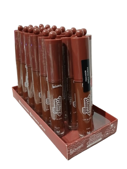 L3269 MAUVE CHOCOLATE LIP GLOSS BX/18 UN 
