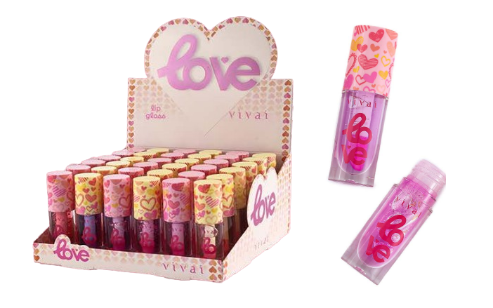 3166.1.1 LIP GLOSS LOVE VIVAI  BX/ 36 UN