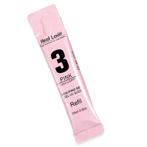 RGEL-15 REFIL DE GEL ALONGAMENTO REAL LOVE 15ML COR: 3