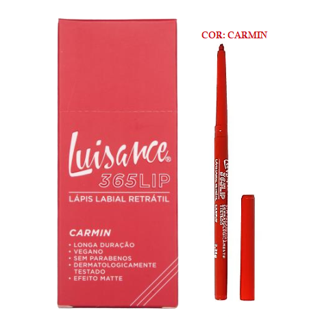 L5212 LAPIS LABIAL RETRATIL CARMIN BX/24 UN LUISANCE