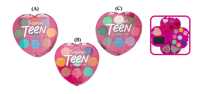 JSJ06118  KIT DE MAQUIAGEM UNIDADE OU BX/12 UN