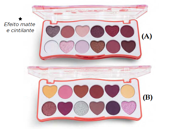 JS06109 MEU MORANGUINHO PALETA DE SOMBRAS UNIDADE OU BX/12UN