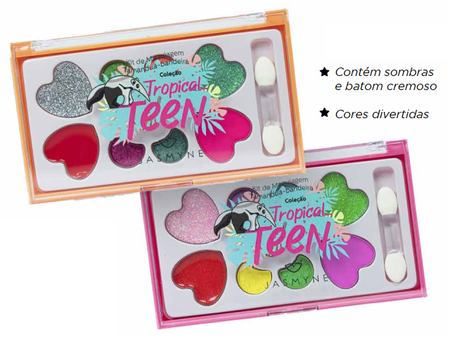 JSJ07025  KIT MAQUIAGEM TAMANDUA-BANDEIRA UNIDADE OU BX/12 UN