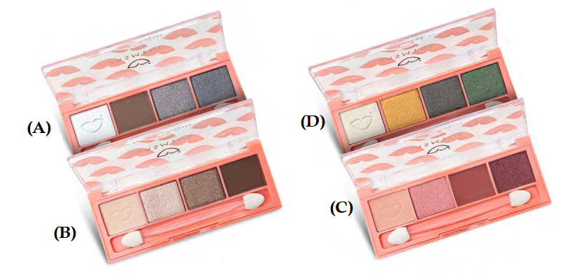 JS02058 QUARTETO DE SOMBRAS UNIDADE OU BX/24 UN