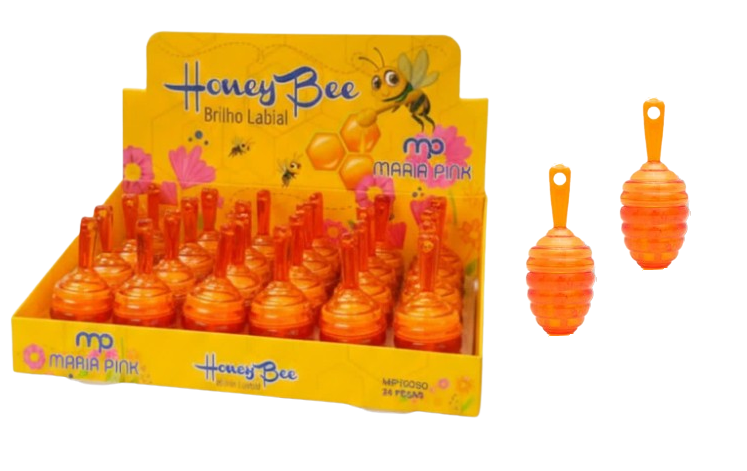 MP10050 BRILHO LABIAL HONEY BEE MARIA PINK BX/24 UN.