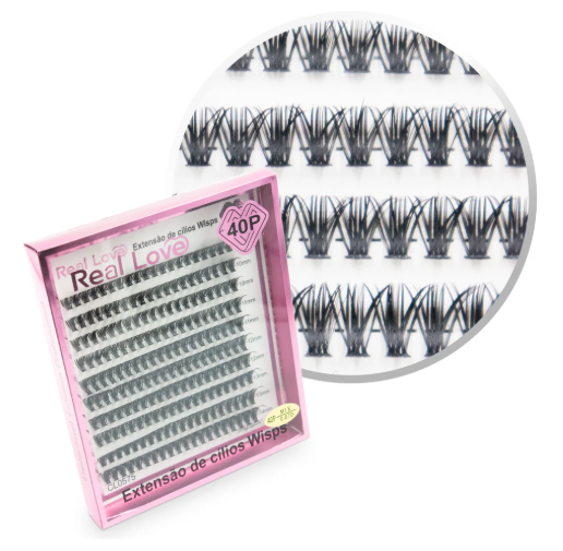 CL0575A CILIOS POSTICOS FIO A FIO 40P REAL LOVE