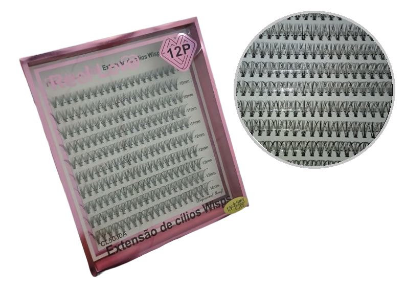 CL5030A CILIOS POSTICOS FIO A FIO 12P REAL LOVE