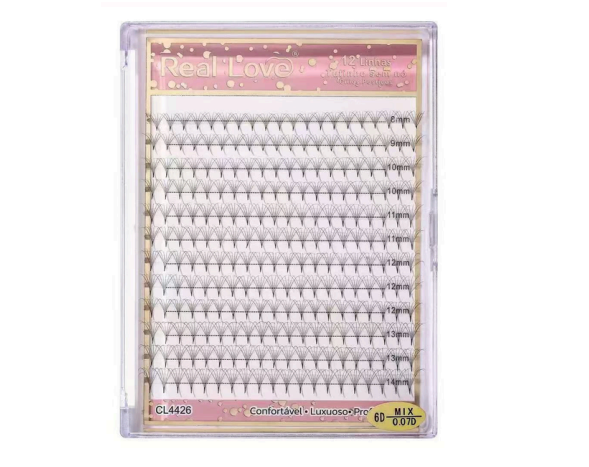 CL4818 CILIOS POSTICOS FIO A FIO - TUFINHO SEM NÓ REAL LOVE