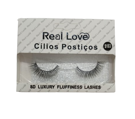 CL5028A-S183 CÍLIOS POSTIÇOS REAL LOVE BX/10 UN. 