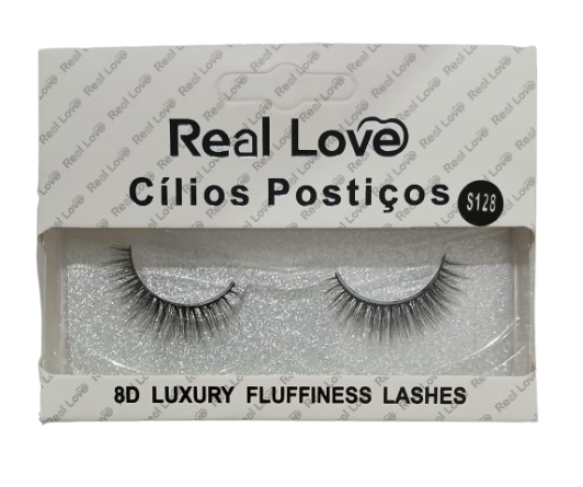 CL5028A-S128 CÍLIOS POSTIÇOS REAL LOVE BX/10 UN. 