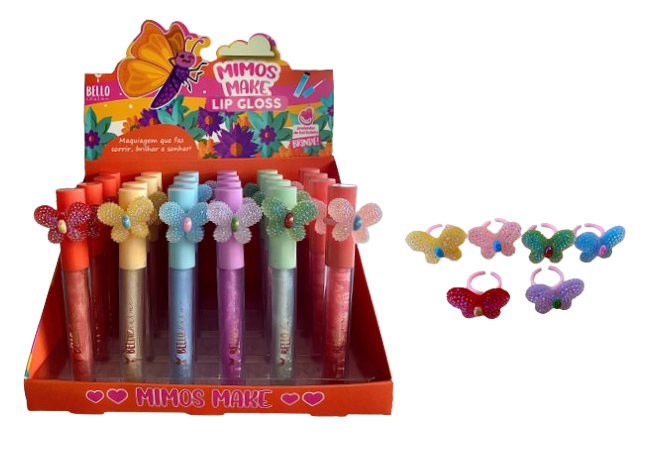 BC70 LIP GLOSS BORBOLETA BELLO CHARME BX/24 UN