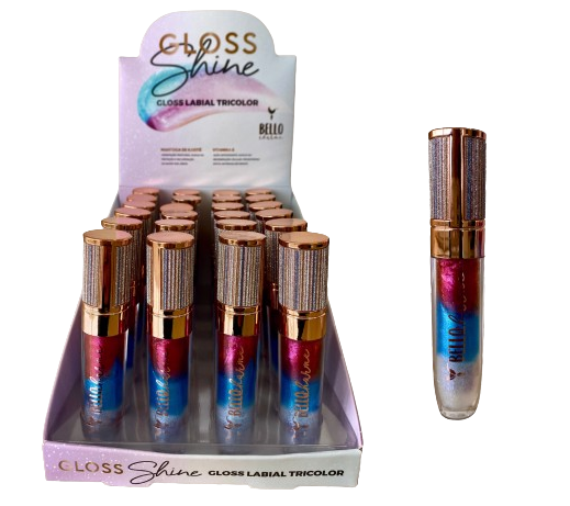 BC60 GLOSS SHINE TRICOLOR BELO CHARME  BX/24 UN