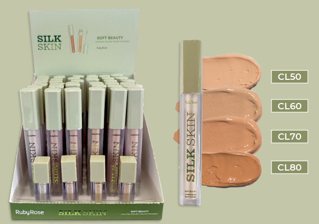 HB-T1800-G2 CORRETIVO LIQUIDO SOFT BEAUTY SILK SKIN BX/36 UN