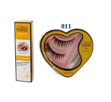 MF-7007 CÍLIOS POSTICOS BX/12 PARES + COLA - 011