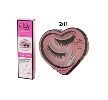 MF-7007 CÍLIOS POSTICOS BX/12 PARES + COLA - 201