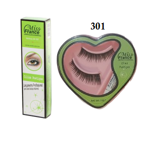 MF-7007 CÍLIOS POSTICOS BX/12 PARES + COLA - 301