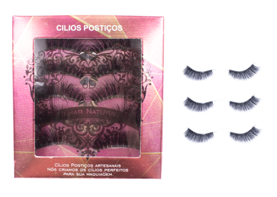 AD1191-W06 CÍLIOS POSTIÇOS 6D - EFEITO NATURAL REAL LOVE