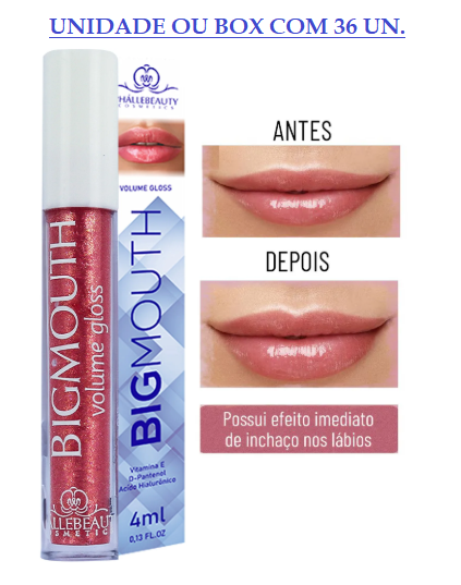 PH0860 - BIG MOUTH ROSÉ 4ML PHALLEBEAUTY (UNIDADE OU BX/36 UN.)