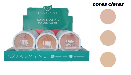 JS08010-A LONG LASTING PÓ COMPACTO BX/24 UN JASMYNE