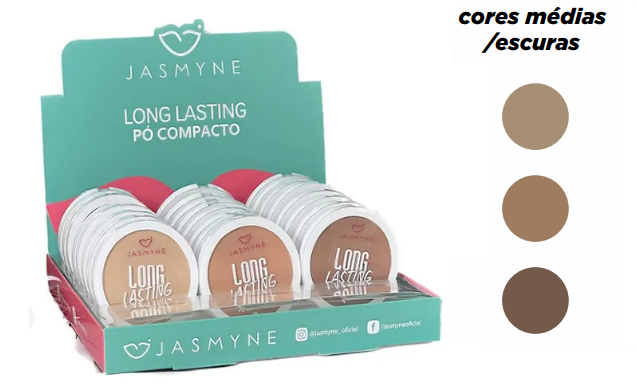 JS08010-B LONG LASTING PÓ COMPACTO BX/24 UN JASMYNE