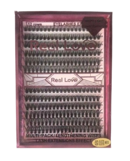 CL5033A MIX CÍLIOS POSTÍÇOS FIO A FIO 30P/40P - REAL LOVE