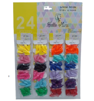 OY660-8 UNHA ALMOND NEON CT/ 24 UN