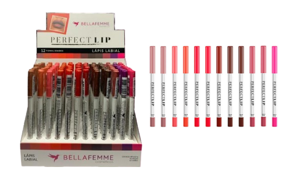 BF10076 LAPIS LABIAL BELLA FEMME BX/ 96UN