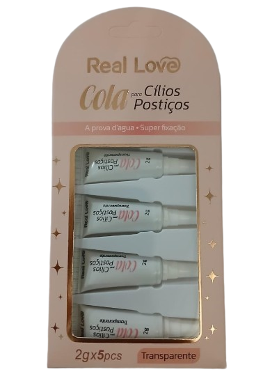 VCO-07 COLA P/ CILIOS POSTIÇOS TRANSPARENTE 5 PCS