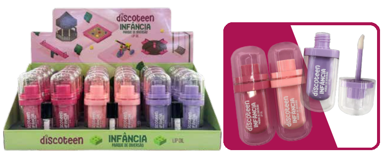 HB105991 LIP OIL INFANCIA PQ. DE DE DIVERSÕES DISCOTEEN BX/24 UN