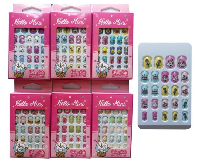 OY1179-4 KIDS UNHA POSTICA AUTOCOLANTE C/24 UN