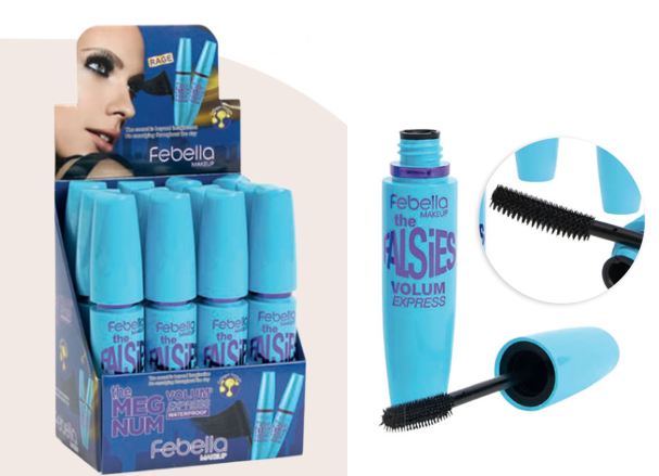 MA30416 MÁSCARA P/ CÍLIOS FALSIES VOLUME EXPRESS BX/12 UN FEBELLA