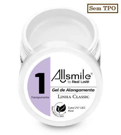 LT-15-01 GEL DE ALONGAMENTO ALLSMILE BY REAL LOVE 15ML (SEM TPO)