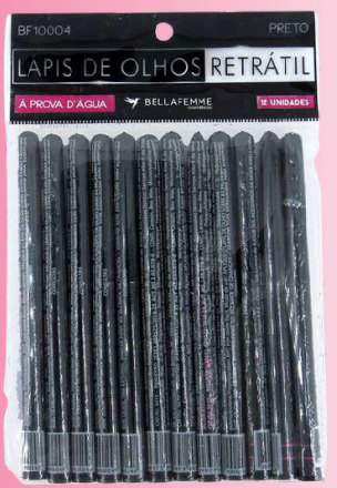 BF10004 LAPIS DE OLHO RETRATIL BELLA FEMME CT/ 12UN