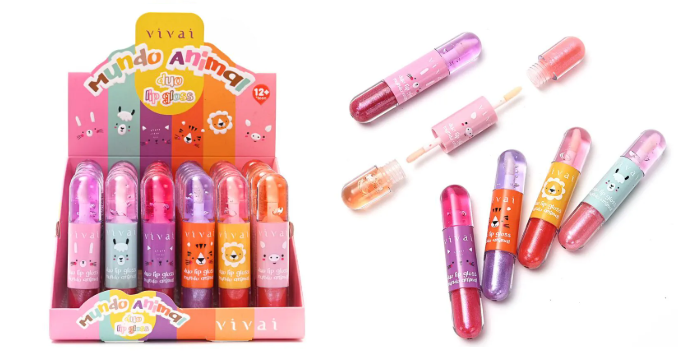 3188.1.1 DUO LIP GLOSS MUNDO ANIMAL VIVAI BX/36 UN
