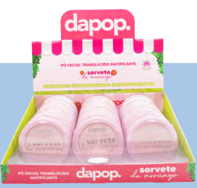 DP2398 PÓ TRANSLUCIDO COMPACTO ROSA DAPOP BX/24 UN