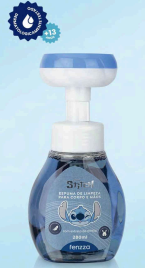 DIS159 ESPUMA DE LIMPEZA CORPO E MAOS STITCH FENZZA