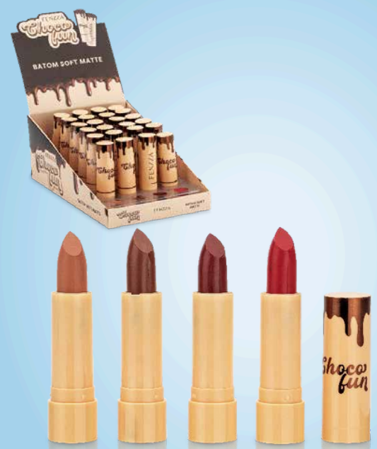 FZ20098 BATOM SOFT MATTE CHOCO FUN FENZZA MAKE UP BX/ 24UN