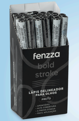 FZ14001 LAPIS DELINEADOR PARA OLHOS PRETO FENZZA BX/ 24UN