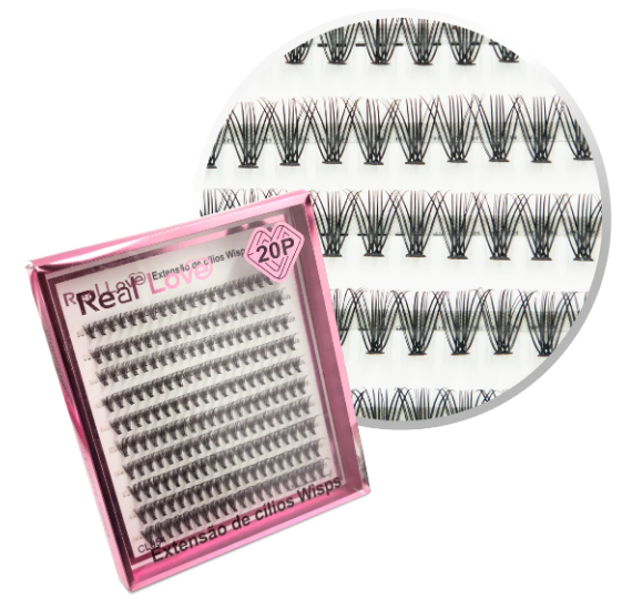 CL4820C CILIOS POSTICOS FIO A FIO 20P REAL LOVE